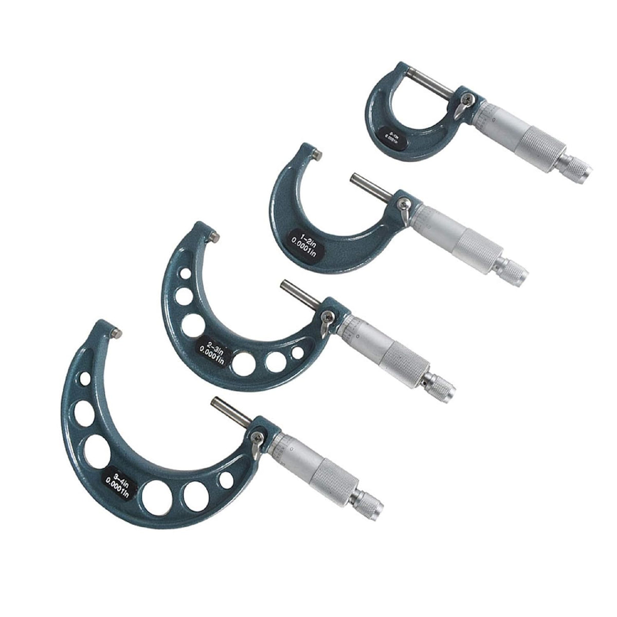 4Pcs 0-4 Inch Precision Micrometer Set W9416