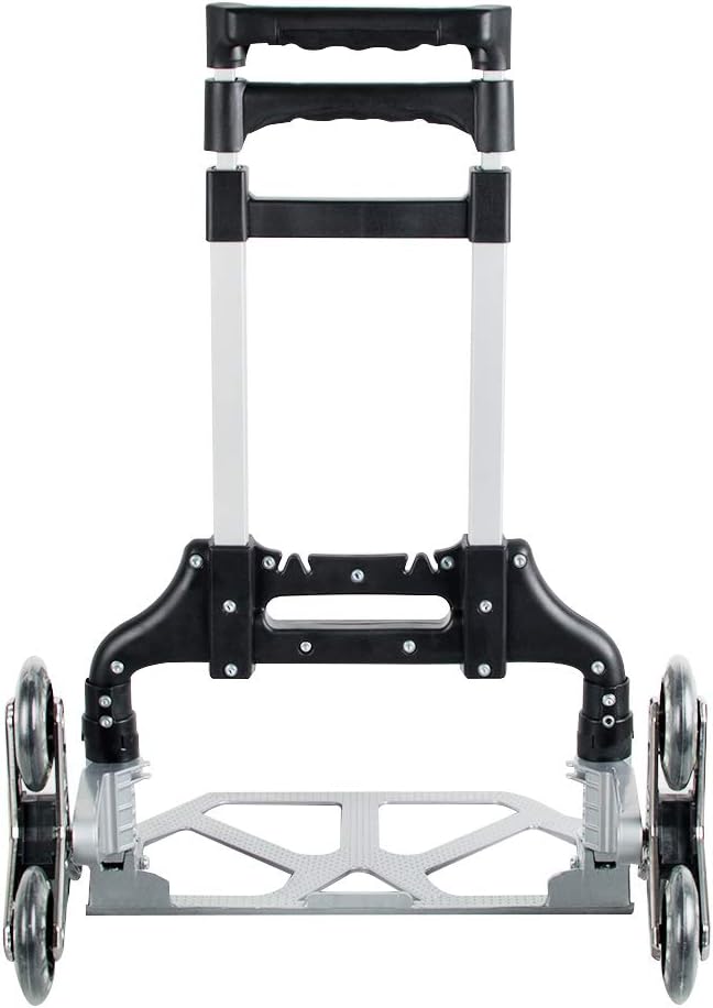 Folding Hand Truck with 6 Rubber Wheels & Bungee Cord Y132542