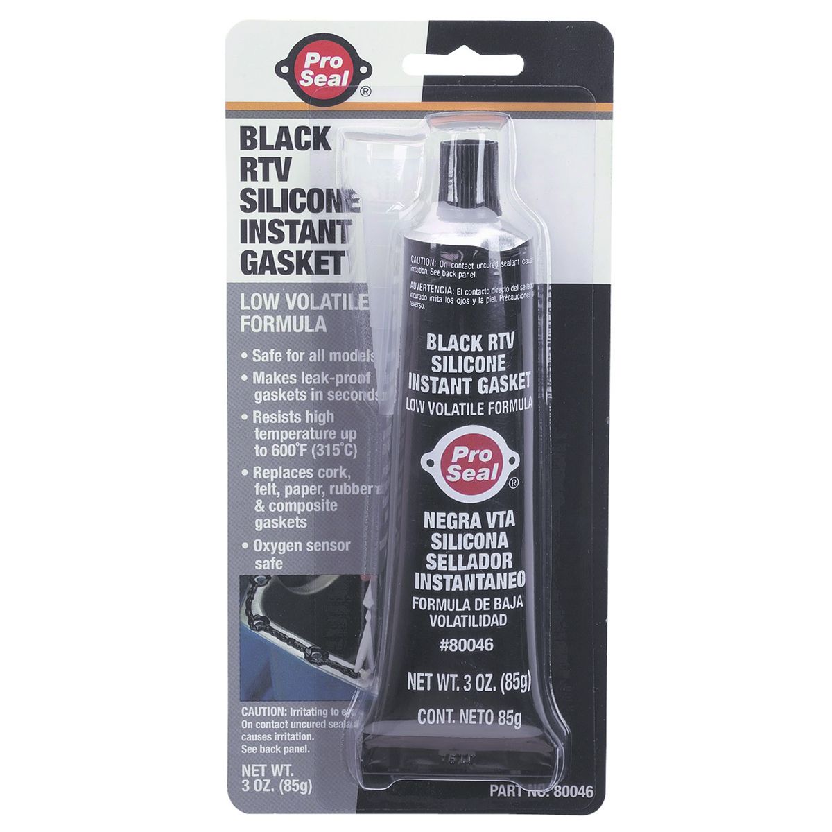 Black RTV Silicone V186
