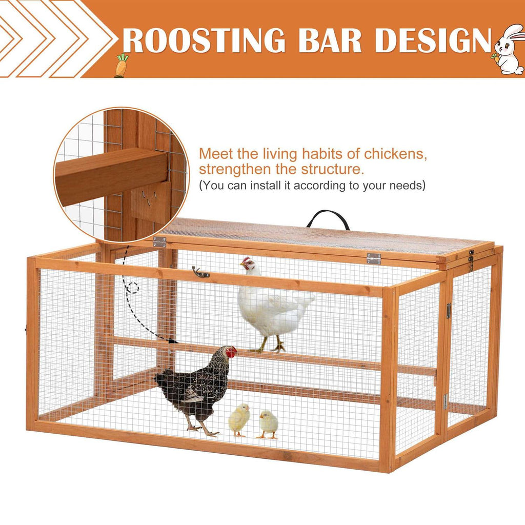 Chicken Coop & Roosting Bar Small Pet Hutch I514