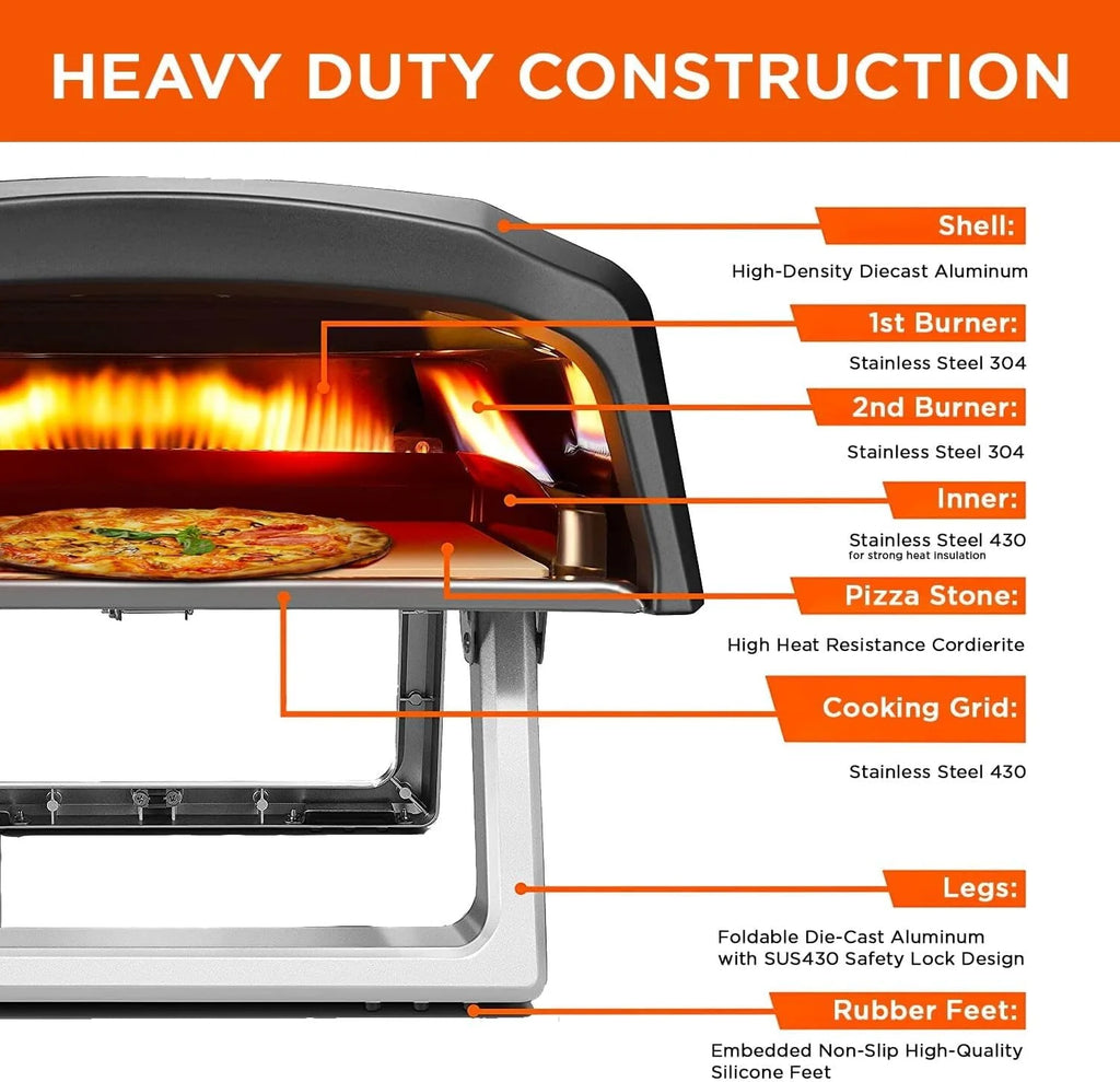 Propane Gas Portable Pizza Oven Z598628