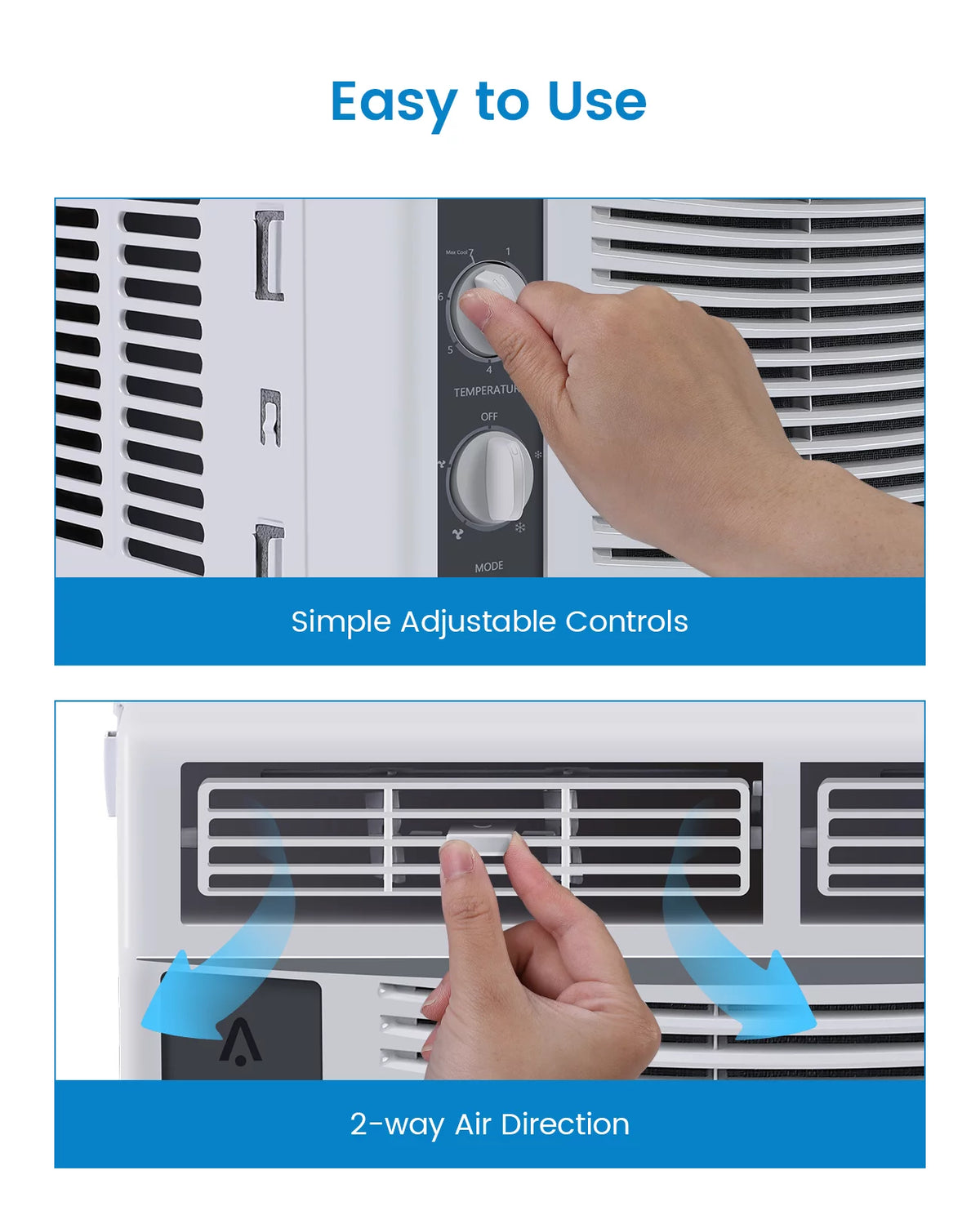 5000 BTU Window Air Conditioner with Mechanical Controls J9147