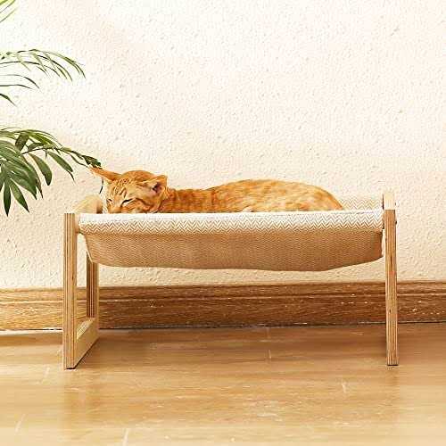 Large Breathable Wooden Cat Bed K3798