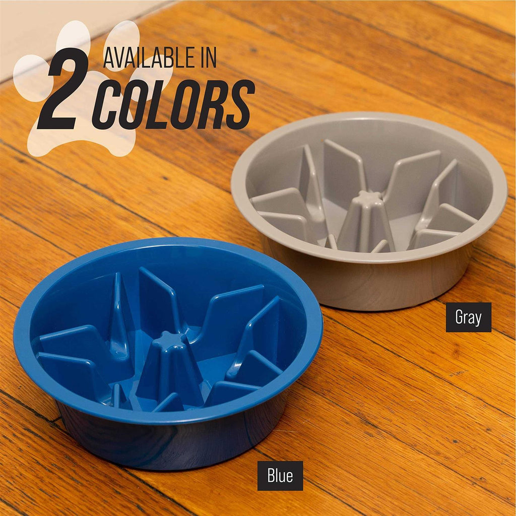 Slow Feeder Dog Bowl with Feeder Holes X970