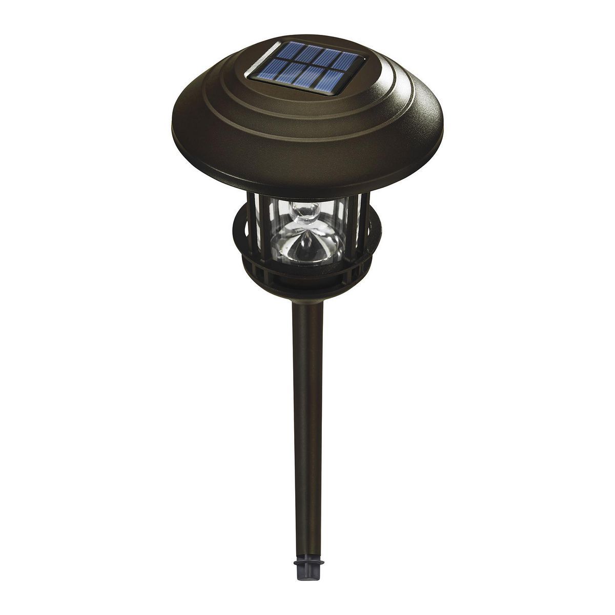 8 Lumen 19 in. Solar LED Glass Pathway Lights, 2 Pack G777640