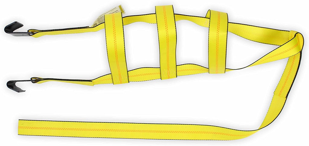 Tow Dolly Basket Straps with Flat Hooks 2-Pack Q9919