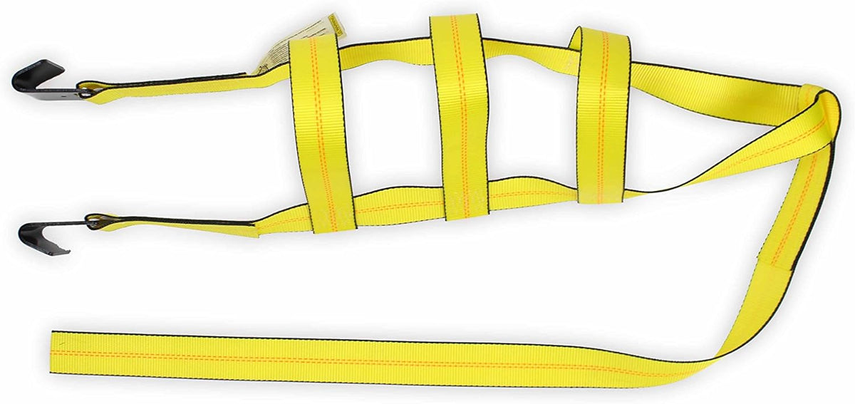 Tow Dolly Basket Straps with Flat Hooks 2-Pack Q9919