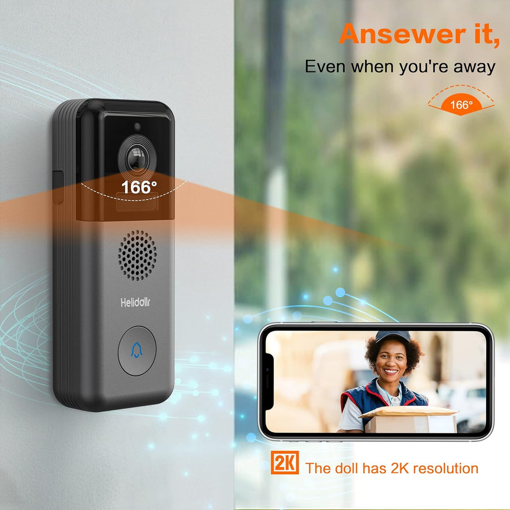 2K Wireless Video Doorbell Camera W547