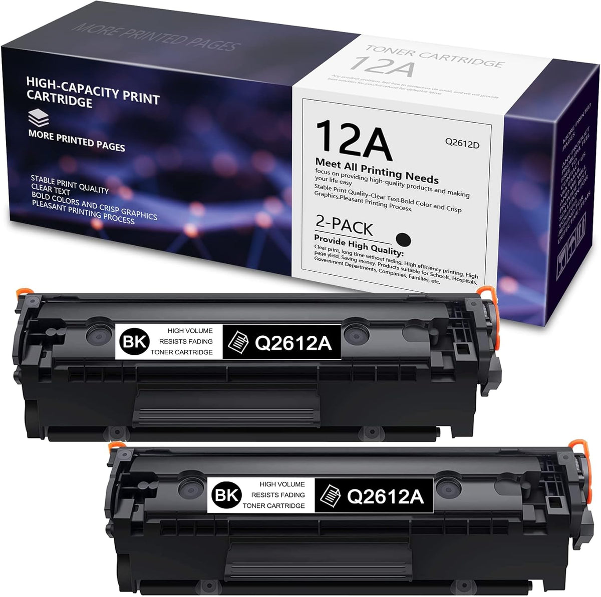 Black 2 Pack Toner Cartridge Q46104