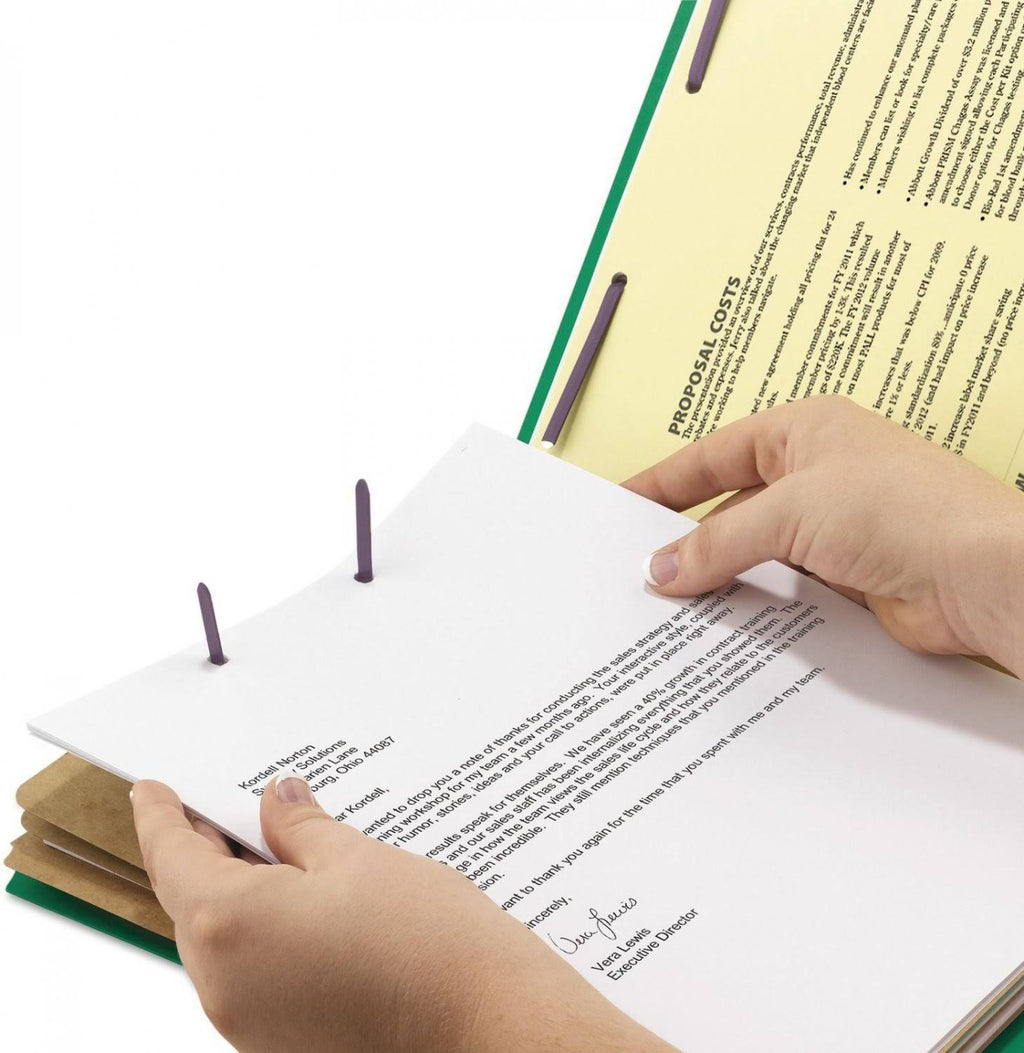 Green 8-Section Classification Folder A3305