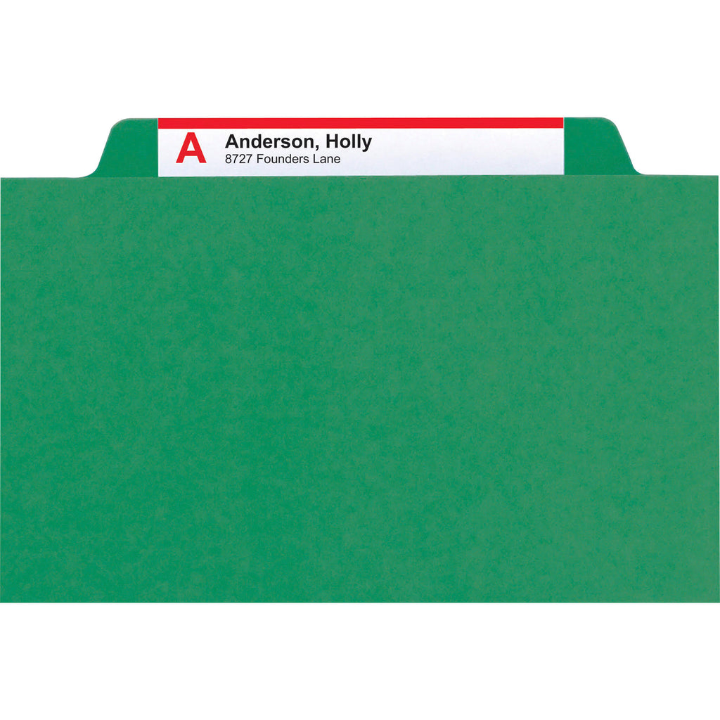 Green 8-Section Classification Folder A3305