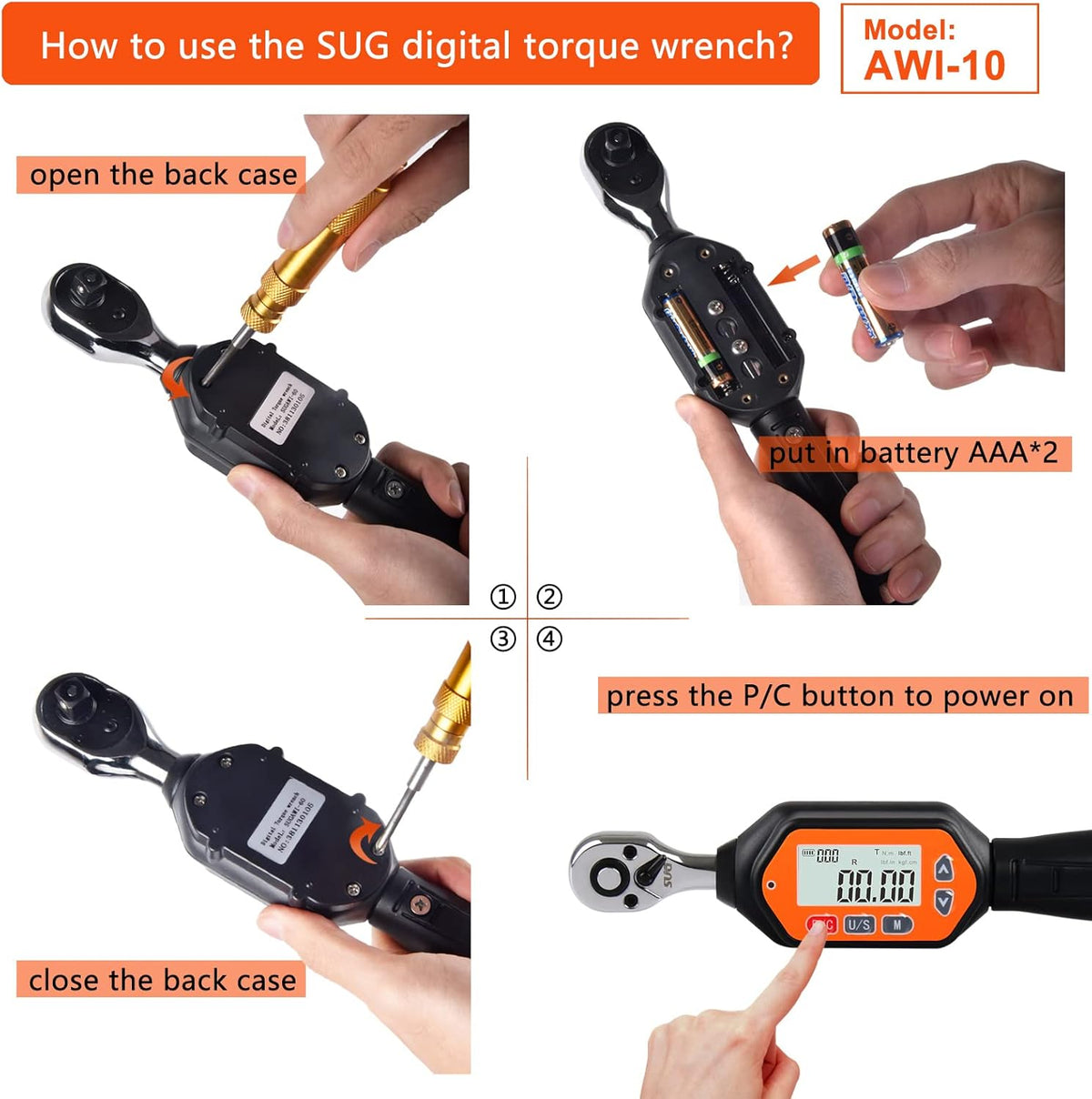 1/4-inch Drive Mini Digital Torque Wrench T51710