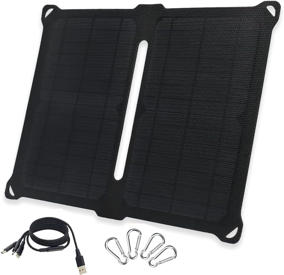 28W Foldable Solar Panel with 2 USB Output Ports D295793