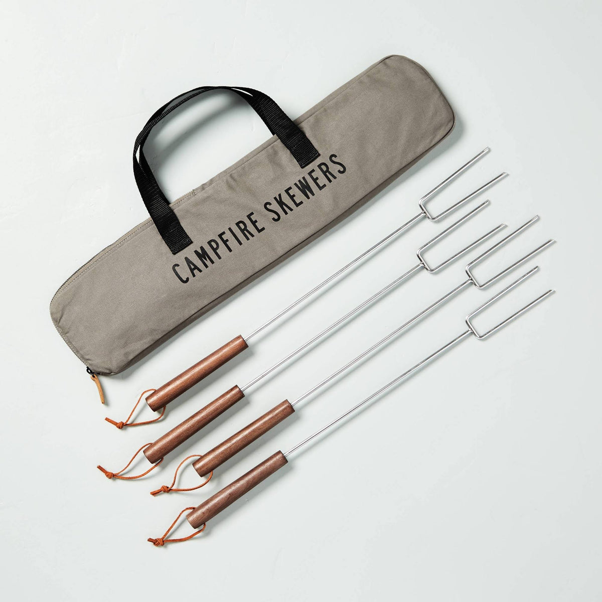 4pc Campfire Skewer Set with Carrying Bag M489