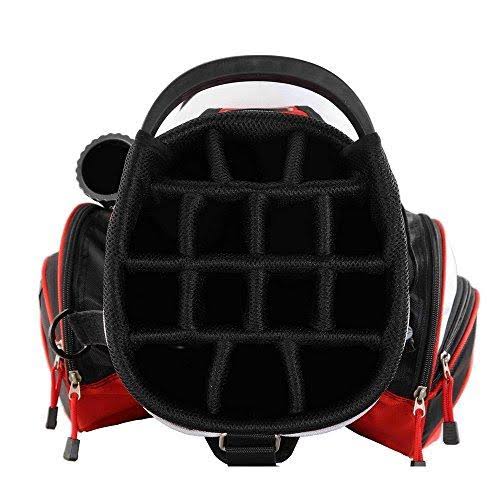 14 Way Cart Golf Bag Black Red Y324