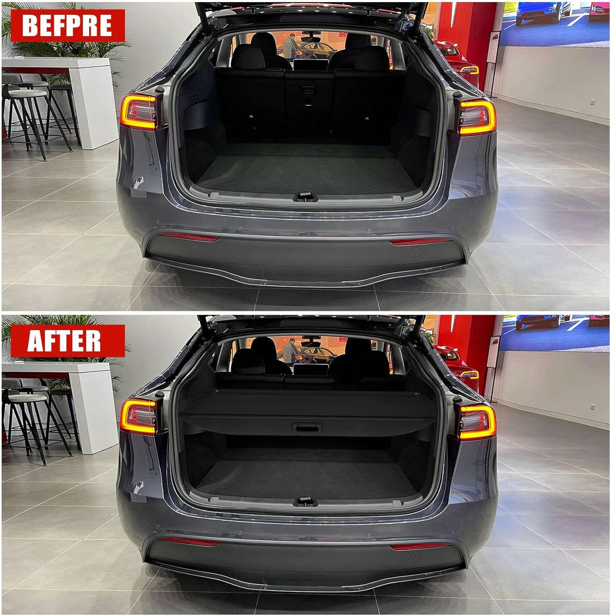 Tesla Model Y Retractable Waterproof Cargo Cover F22291