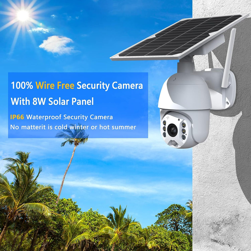 WiFi Wireless 1080P Solar Security Camera F910