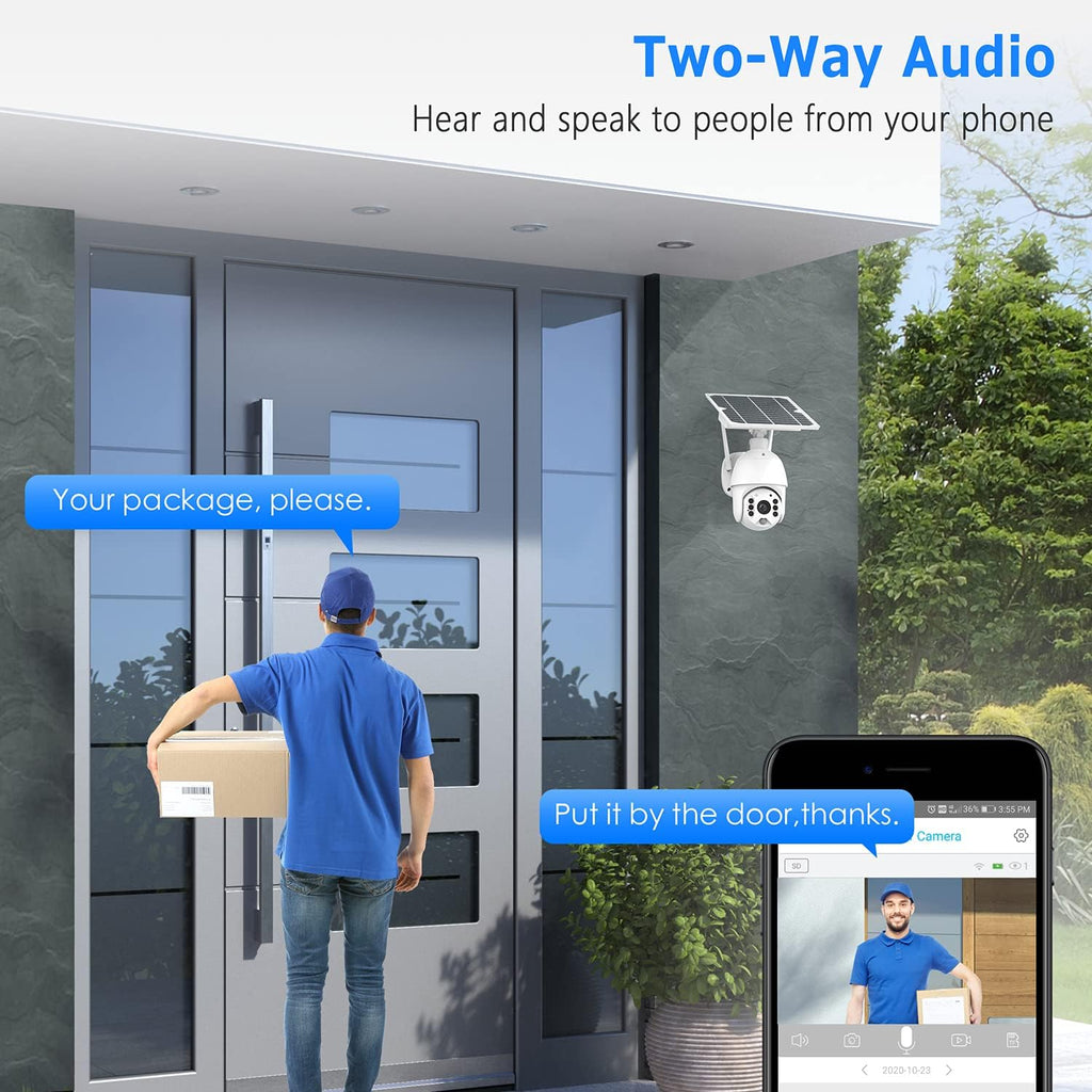 WiFi Wireless 1080P Solar Security Camera F910