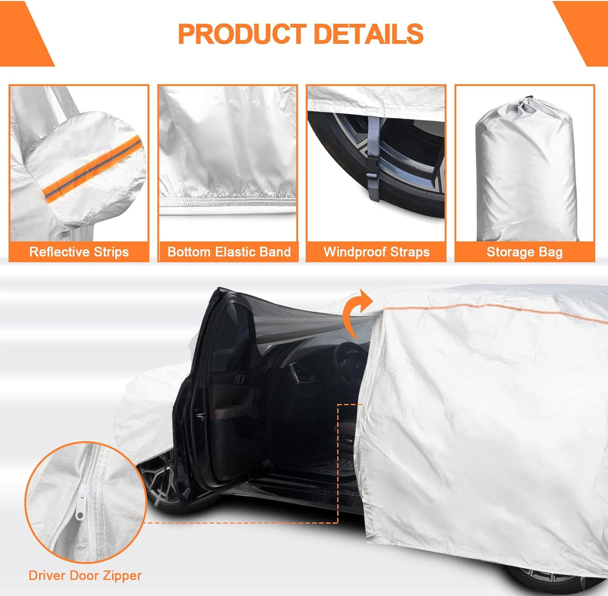 6 Layers Waterproof All Weather Car Cover C637983