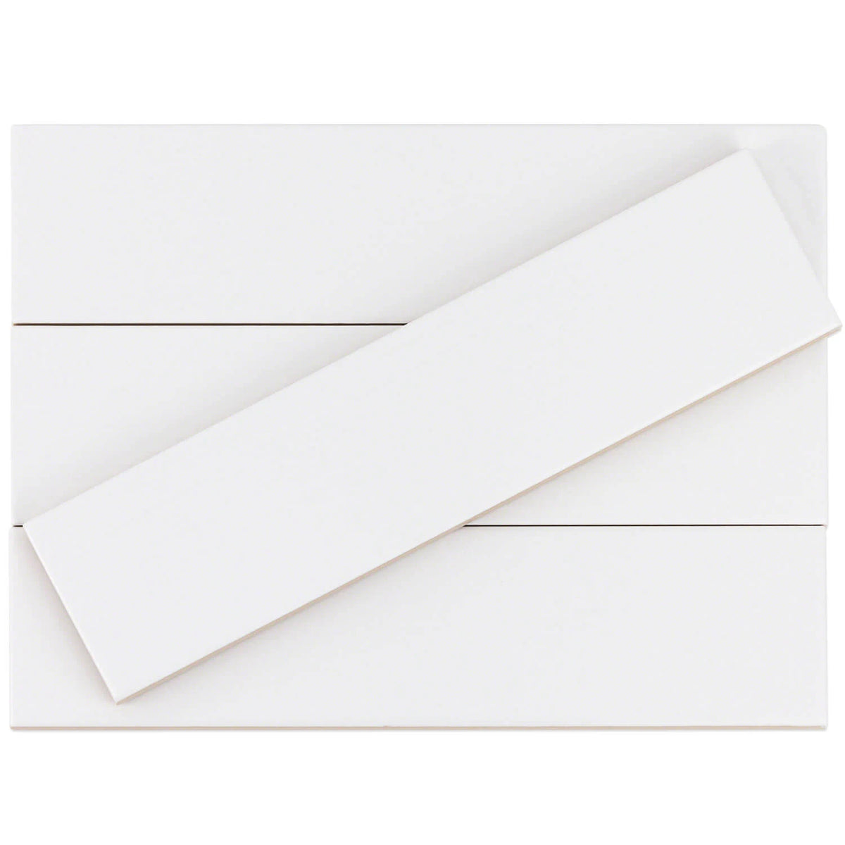 White 3x10 Matte Ceramic Tile S12986