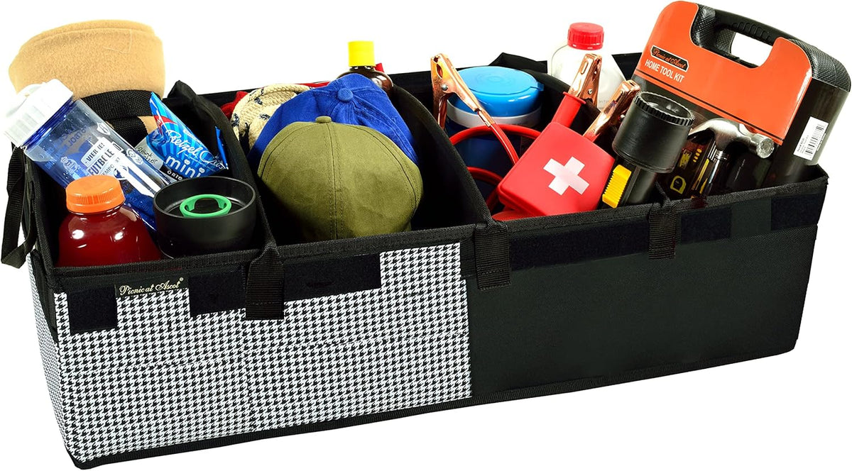 Rigid Base Trunk Organizer with 28 Can Cooler X203683