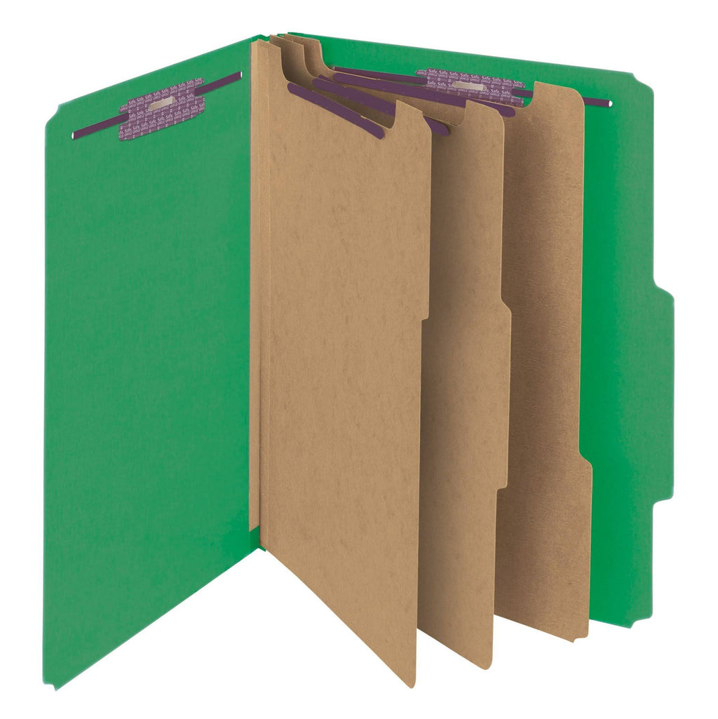 Green 8-Section Classification Folder A3305