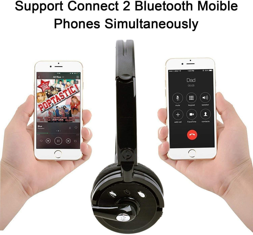 2 Pack Bluetooth Headphones with Mic Noise Cancelling W9723