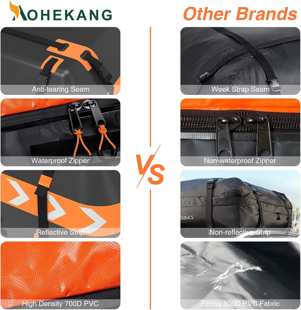 15 Cubic Feet Waterproof Reflective Car Roof Bag Z7738