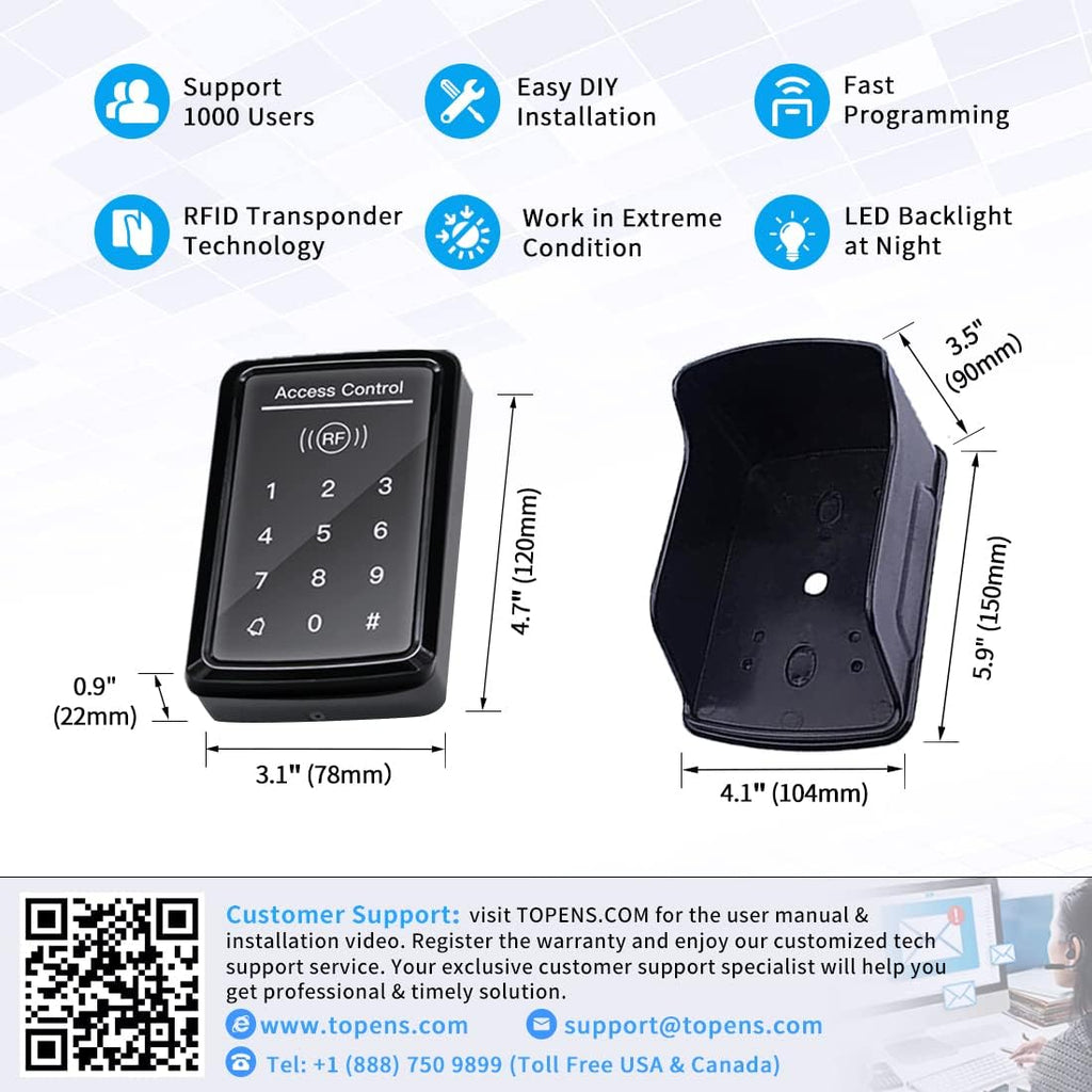 Wired Keypad DC 12V 24V Q440