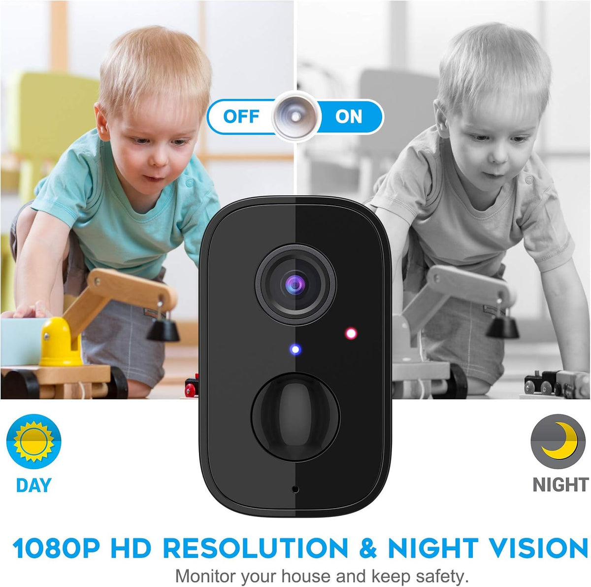 1080P WiFi Battery Wireless Security Camera T3006