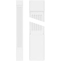 Fluted PVC Pilaster with Capital & Base (Pair) E56152