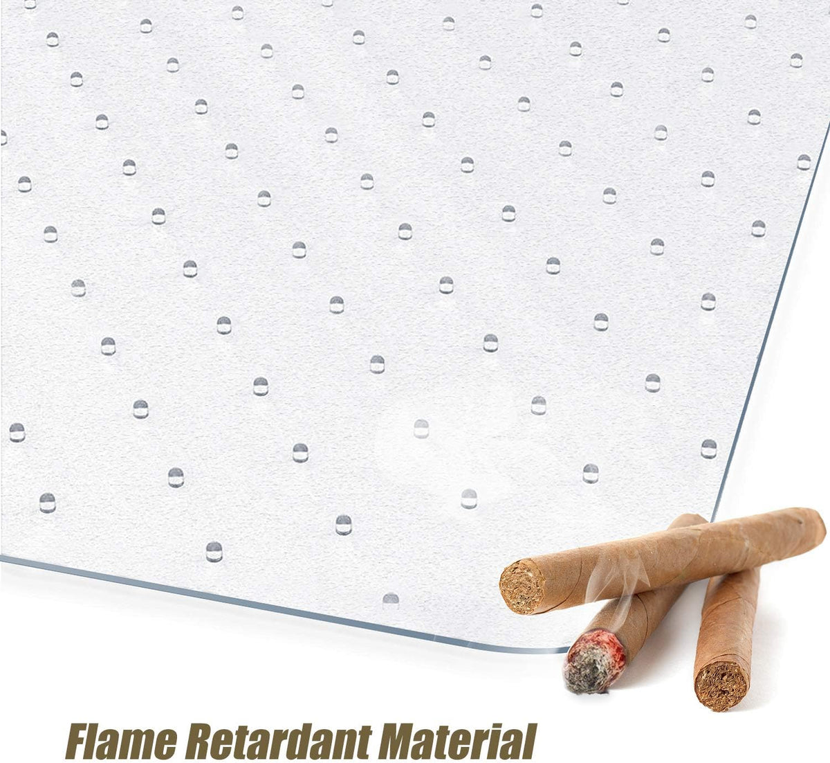 Transparent 30 X 48 with Lip Chair Mat for Carpets U402