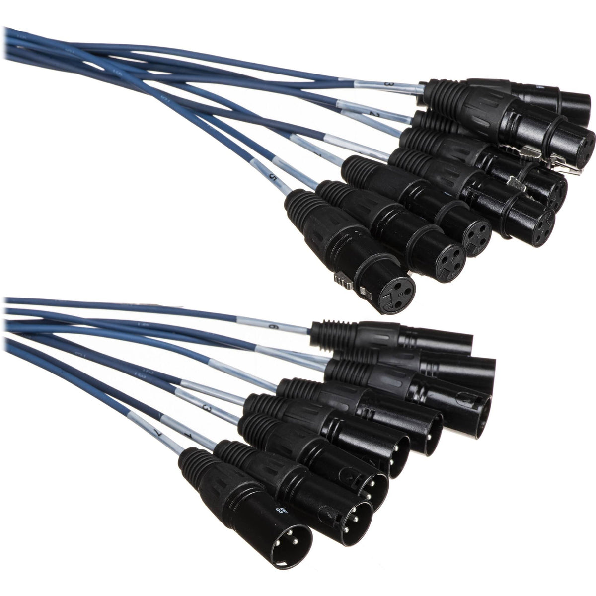 20 ft. 8 Channel XLR Male to XLR Female Snake Cable U8306