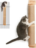 Wall Mounted 36 Inch Rubber Wood Cat Scratching Post M62215