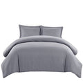 600 Thread Count Cotton Duvet Cover Set King California King Gray D674