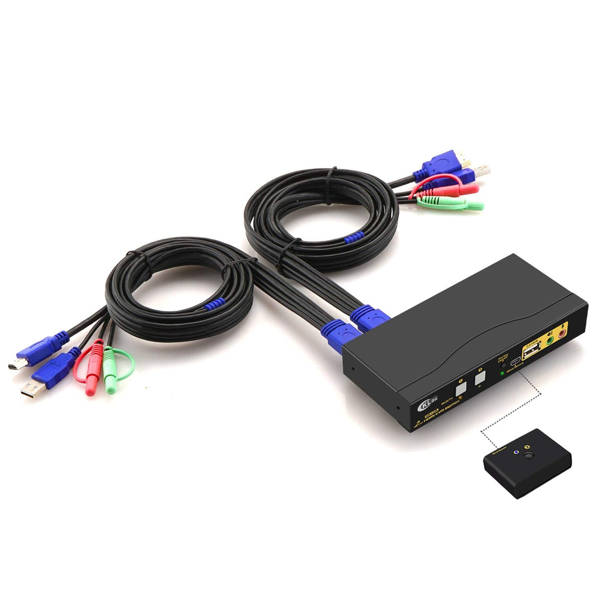 4 Port HDMI KVM Switch with USB Hub and 4K@60Hz A539