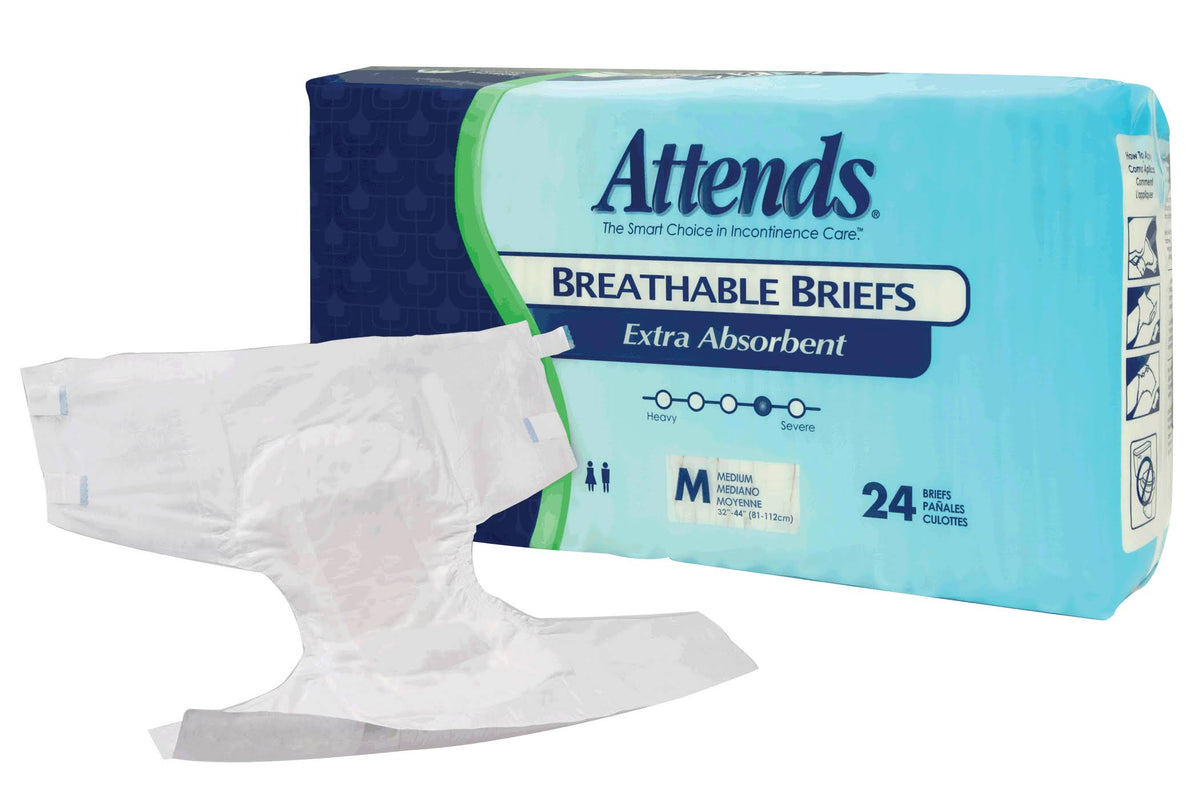 X-Large Breathable Absorbent Briefs Case of 60 K9974