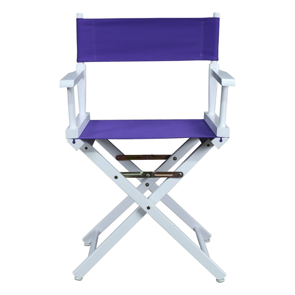 18x22 Director's Chair White Frame Purple Canvas O4551