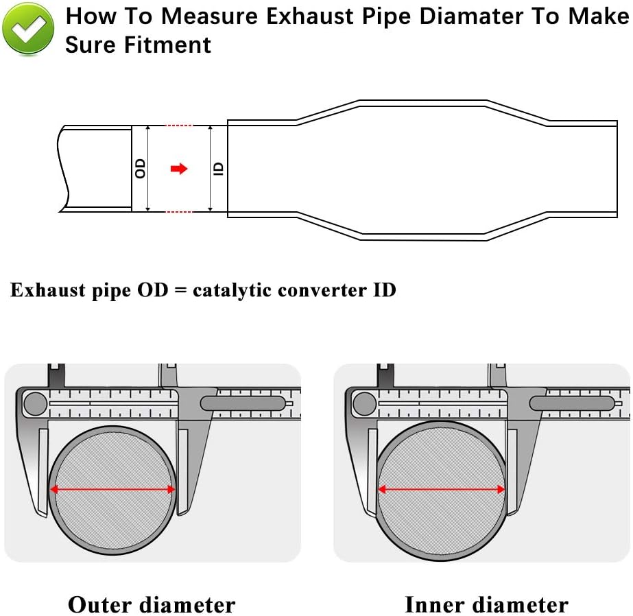 2.25 Inlet/Outlet Universal Catalytic Converter with O2 Port L59593