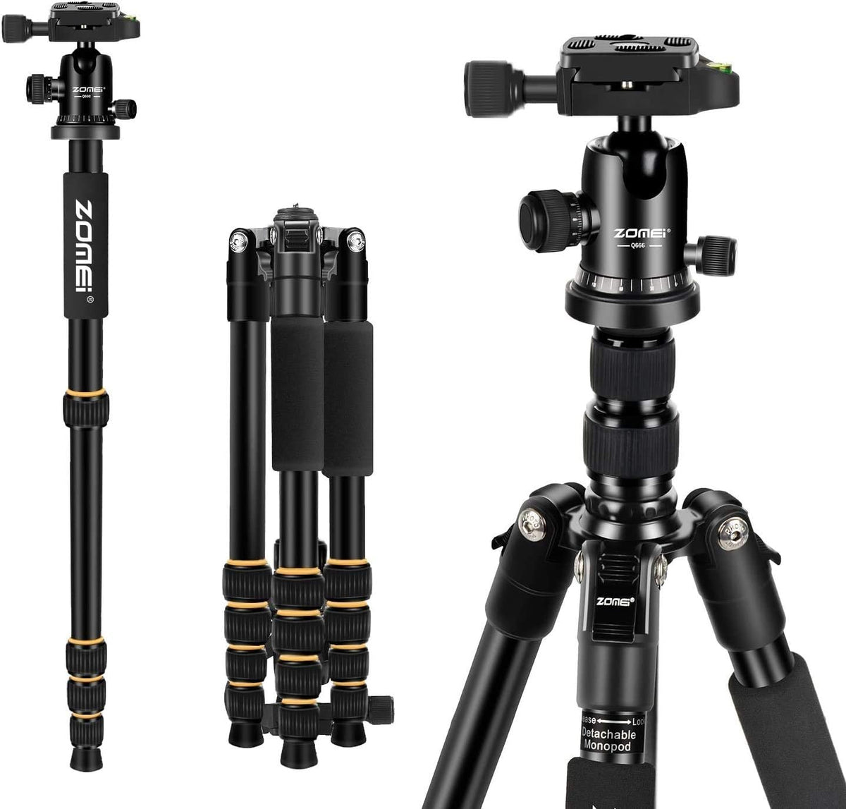 Camera Tripod with Ball Head Quick Release Plate and Carrying Case F8534