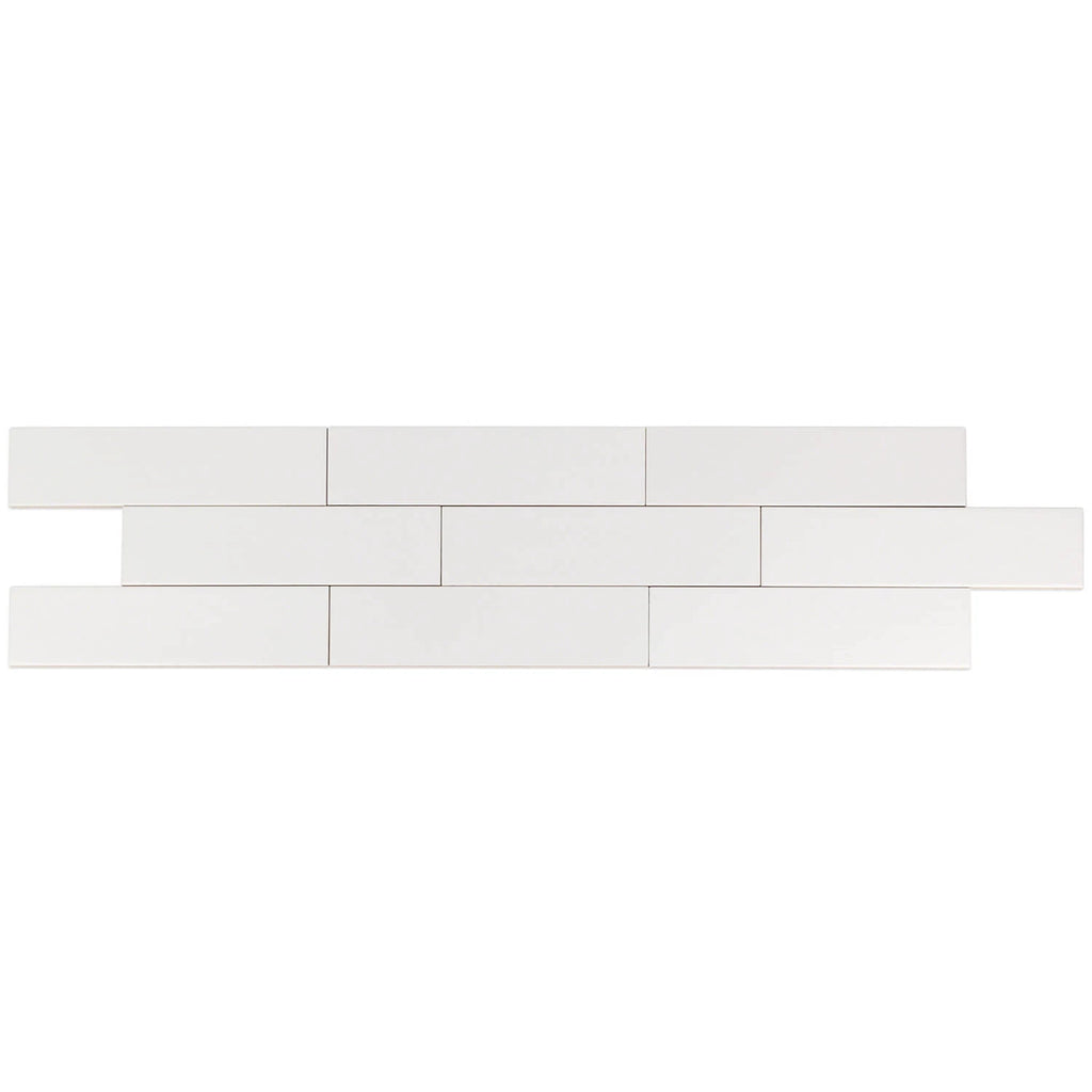 White 3x10 Matte Ceramic Tile S12986