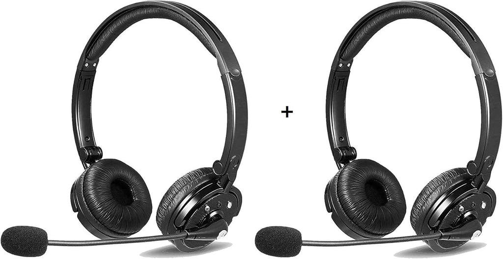 2 Pack Bluetooth Headphones with Mic Noise Cancelling W9723