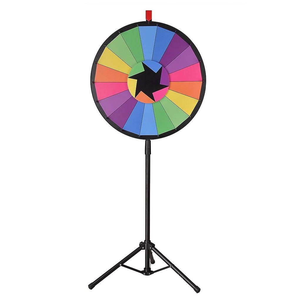 24x22 Editable Color Prize Wheel 18 Slot Spin Game W452