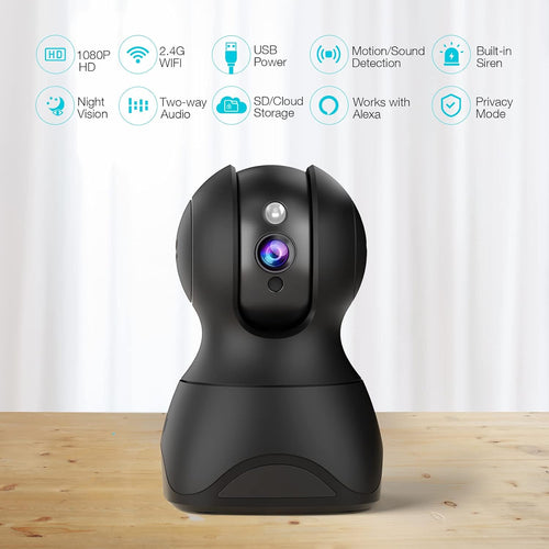 1080P WiFi Pet Camera with 2-Way Talk and Night Vision T918