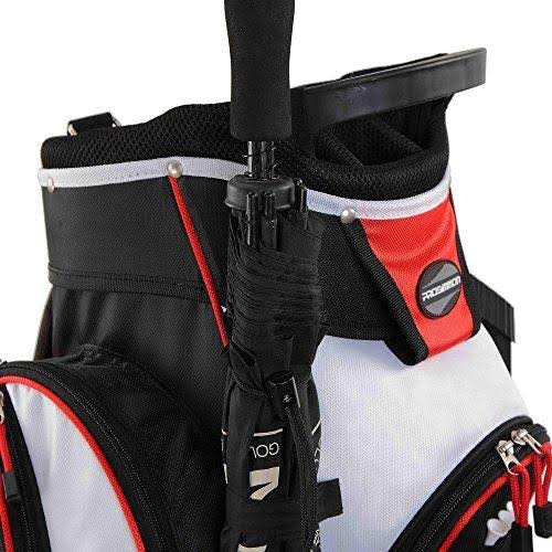 14 Way Cart Golf Bag Black Red Y324
