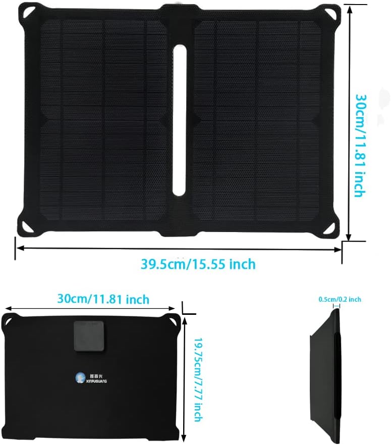 28W Foldable Solar Panel with 2 USB Output Ports D295793