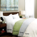 350 Thread Count Cotton Percale Duvet Cover Set Purple V45722