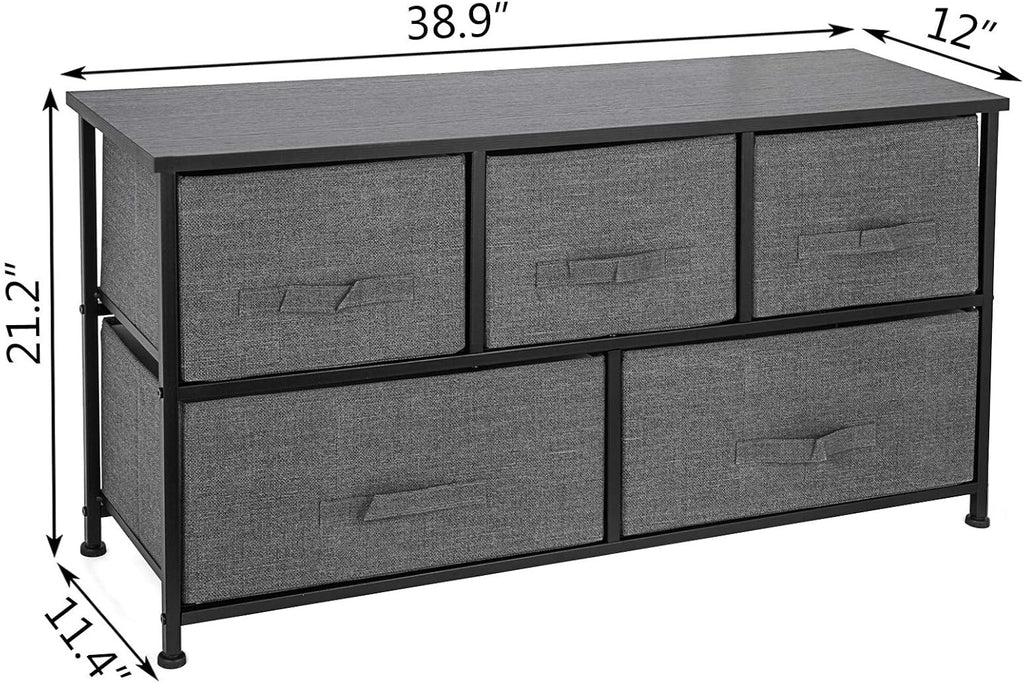 5 Drawer Steel Frame Fabric Storage Organizer Q4253