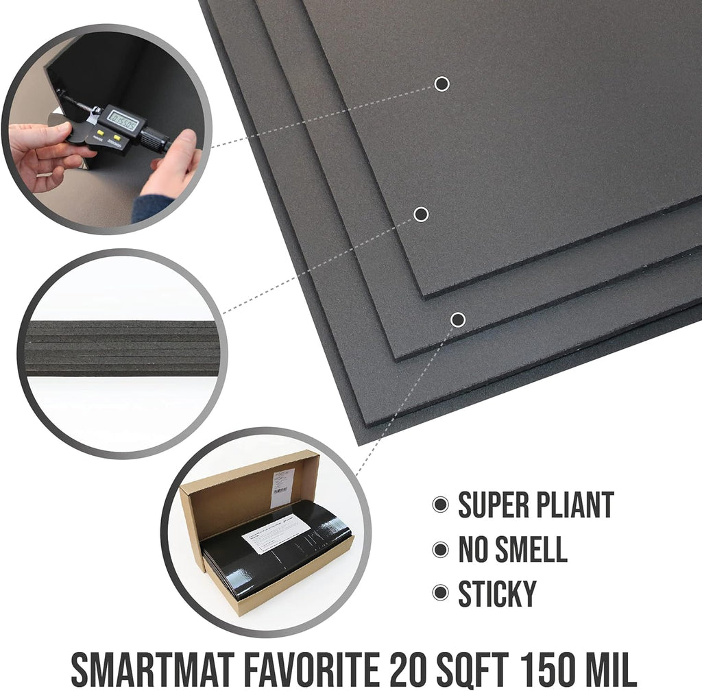 150 Mil 20 Sqft Car Sound Deadener Material I976