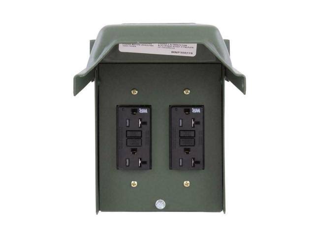 20 Amp Outdoor GFCI Duplex Receptacle P7377